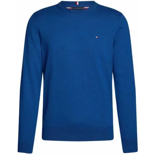 Cotton C Neck Pullover , Herren, Größe: 2XL - Tommy Hilfiger - Modalova