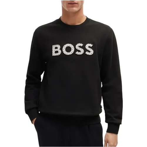 Schwarzer Hoodie c-soleri Stil , Herren, Größe: M - Boss - Modalova