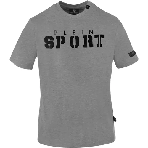 Solid Cotton T-Shirt , male, Sizes: L, XL, M, S, 2XL - Plein Sport - Modalova