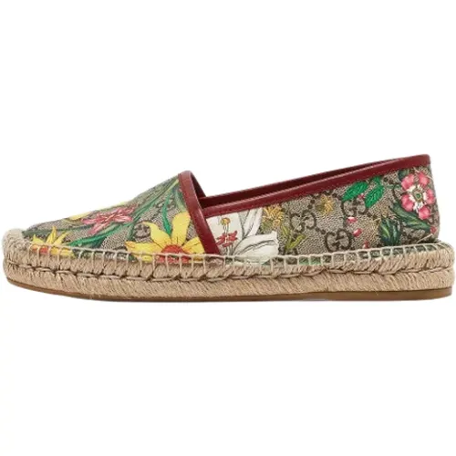 Pre-owned Beschichtetes Canvas espadrilles - Gucci Vintage - Modalova