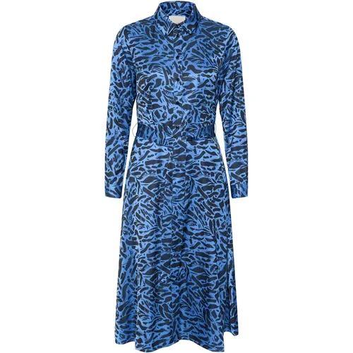 Ultramarine Brush Stroke Dress , female, Sizes: M - Part Two - Modalova