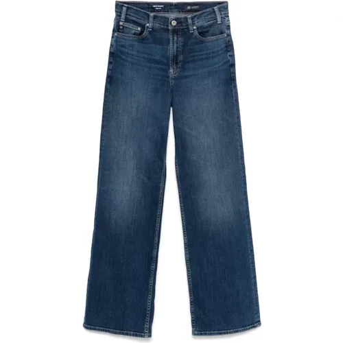 Blaue Stretch-Denim Wide-Leg-Jeans , Damen, Größe: W26 - adriano goldschmied - Modalova