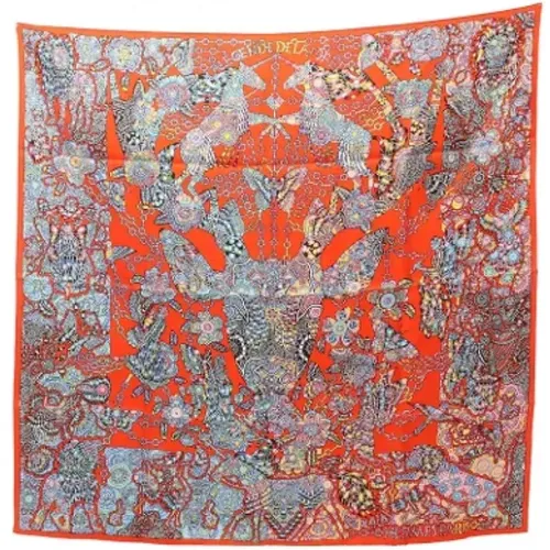 Pre-owned Silk scarves , female, Sizes: ONE SIZE - Hermès Vintage - Modalova