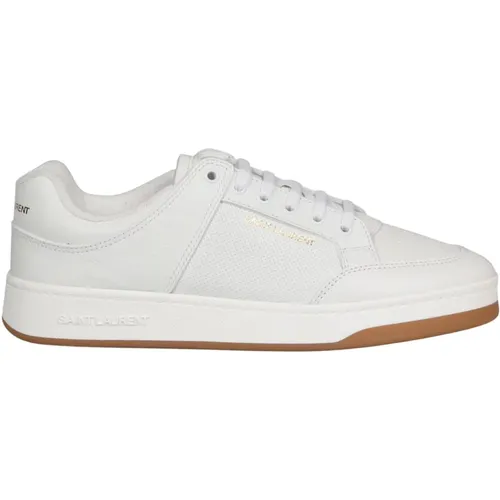 Niedrige Sneakers aus perforiertem Leder , Herren, Größe: 40 1/2 EU - Saint Laurent - Modalova