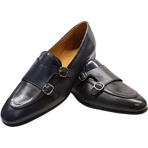 Marineblaue Loafers , Herren, Größe: 46 EU - Berwick - Modalova