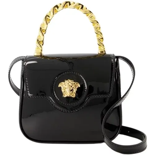 Patent Leather Mini Bag , female, Sizes: ONE SIZE - Versace - Modalova