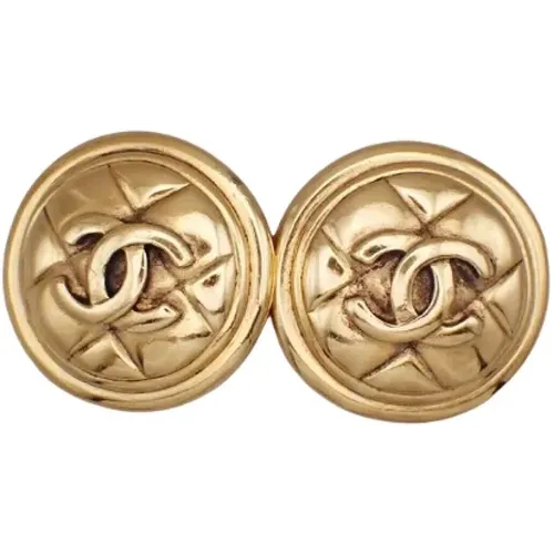 Pre-owned Metal earrings , female, Sizes: ONE SIZE - Chanel Vintage - Modalova