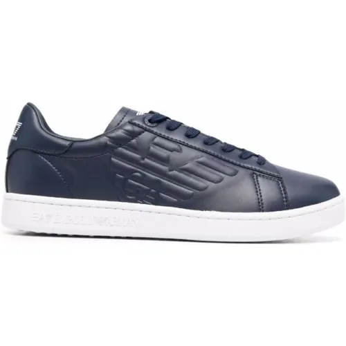 Tennis dynamic sneakers , male, Sizes: 8 1/2 UK, 9 UK - Emporio Armani EA7 - Modalova