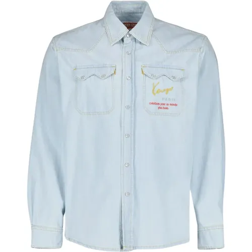 Vintage Denim Western Shirt , male, Sizes: XS, L - Kenzo - Modalova
