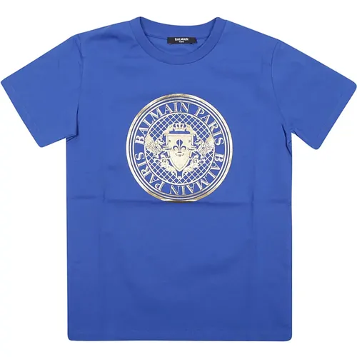Blaues T-Shirt/Top Balmain - Balmain - Modalova