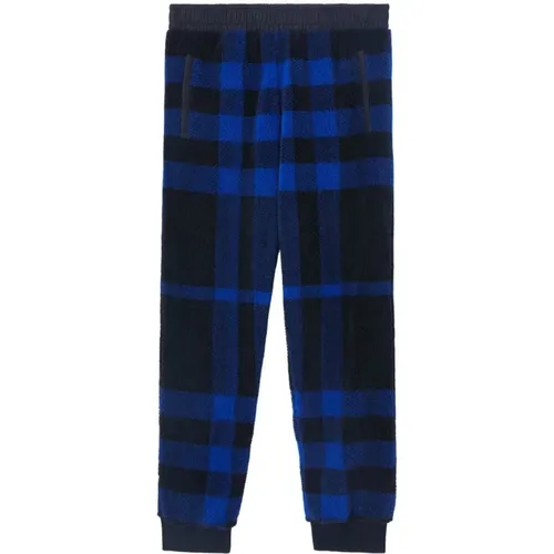 Check Fleece Pants , male, Sizes: M, L - Burberry - Modalova