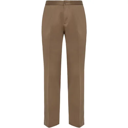 Stretch-Baumwolle Tencel Bundfaltenhose , Herren, Größe: L - Boggi Milano - Modalova