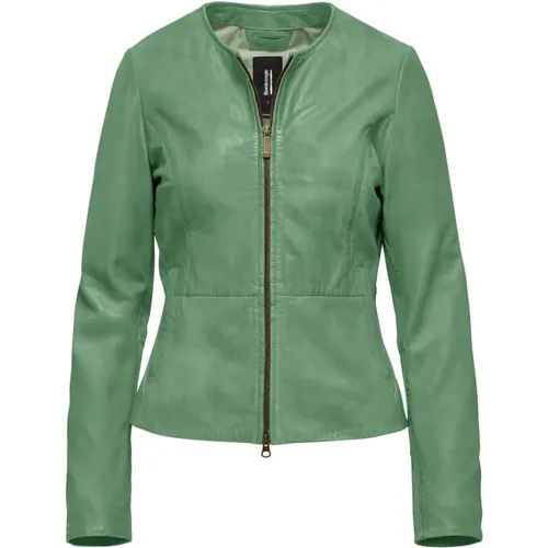 Arya Leather Jacket , female, Sizes: L, M, XS, XL, S - BomBoogie - Modalova