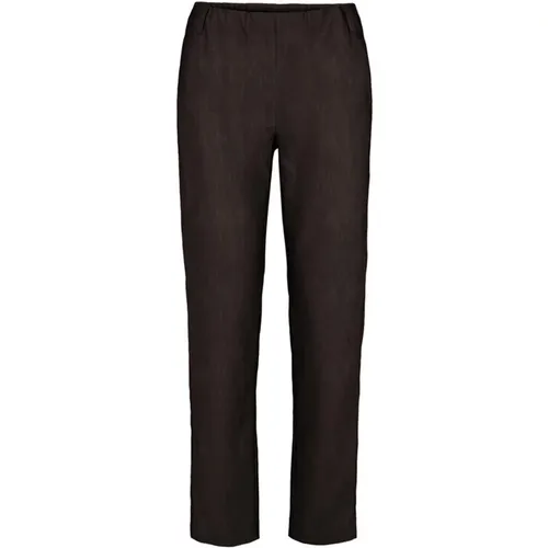 Print Brushed Regular Trousers , female, Sizes: XL, 5XL, 3XL, 6XL, S, XS, L, M, 2XL - LauRie - Modalova