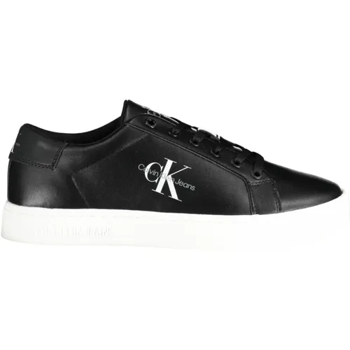 Sporty Lace-Up Sneakers Contrast Print , male, Sizes: 9 UK, 7 UK, 11 UK, 6 UK - Calvin Klein - Modalova