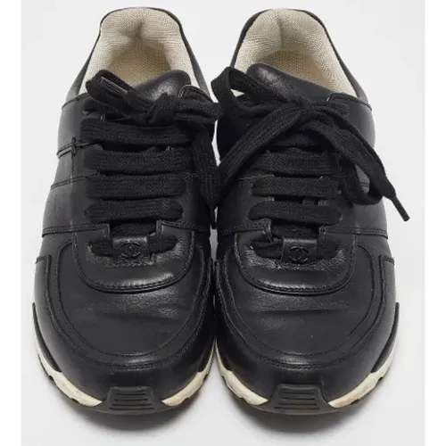 Pre-owned Leather sneakers , female, Sizes: 4 1/2 UK - Chanel Vintage - Modalova