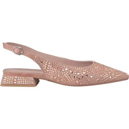 Glitter Flat Shoe , female, Sizes: 8 UK, 4 UK, 5 UK, 6 UK - Alma en Pena - Modalova