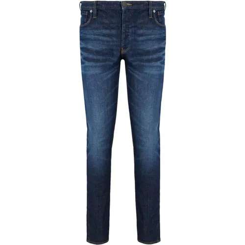 Slim Fit Denim Five-Pocket Jeans , Herren, Größe: W32 - Emporio Armani - Modalova