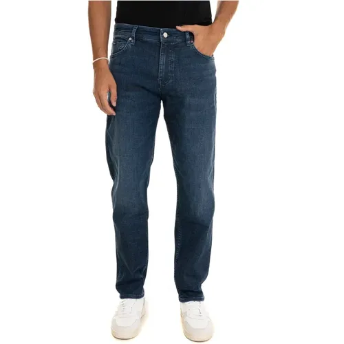 Stone Washed Denim Jeans , Herren, Größe: W38 - Boss - Modalova