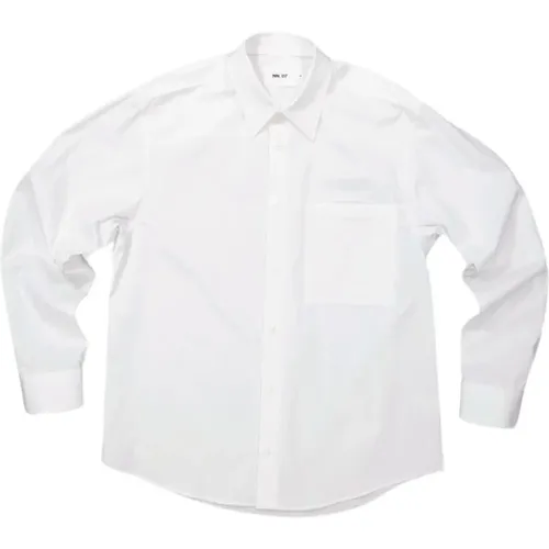 Cotton Shirt with Welt Pockets , male, Sizes: M, S - Nn07 - Modalova