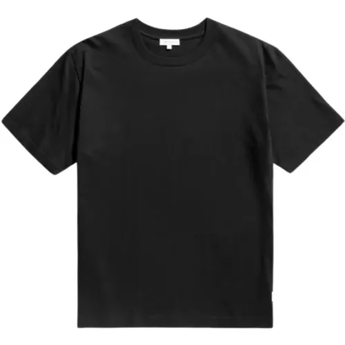 Besticktes Logo Baumwoll T-Shirt , Herren, Größe: S - Norse Projects - Modalova