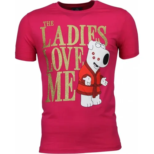 The Ladies Love Me Print - Herr T Shirt - 2001R , Herren, Größe: L - Local Fanatic - Modalova