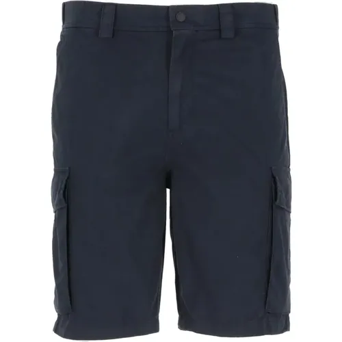 Blaue Cargo Bermuda Shorts , Herren, Größe: W31 - Woolrich - Modalova