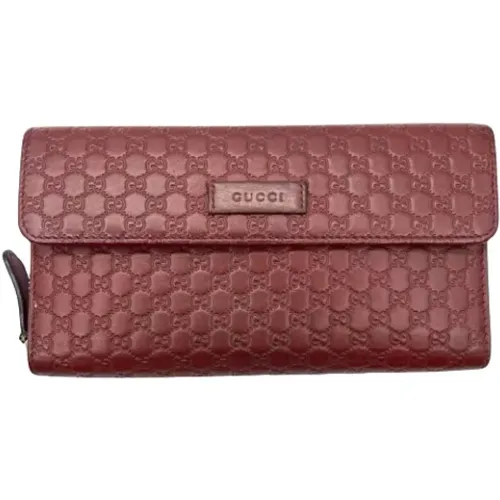 Pre-owned Leather wallets , female, Sizes: ONE SIZE - Gucci Vintage - Modalova