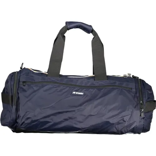 Travel Bag Contrast Details Zip , male, Sizes: ONE SIZE - K-way - Modalova