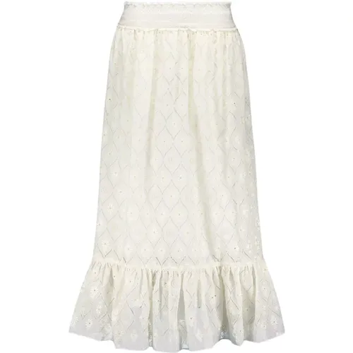 Broderie Anglaise Maxi Skirt , female, Sizes: M - Gucci - Modalova