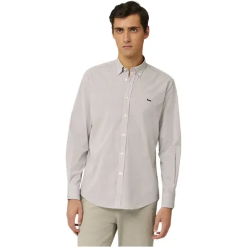 Men Shirt with Micro Pattern , male, Sizes: M - Harmont & Blaine - Modalova