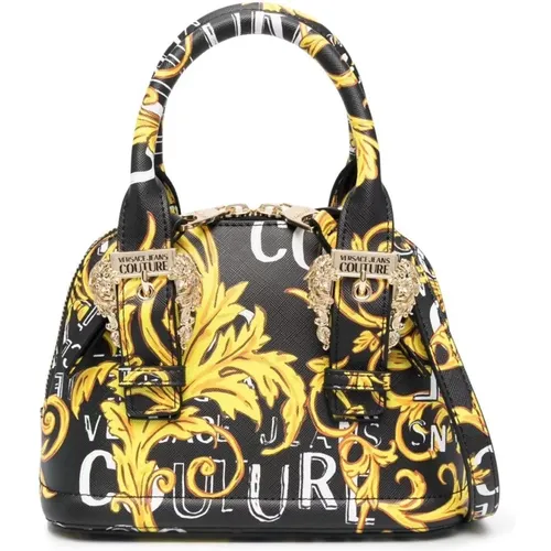 Barocco Print Mini Tote Handbag , female, Sizes: ONE SIZE - Versace Jeans Couture - Modalova