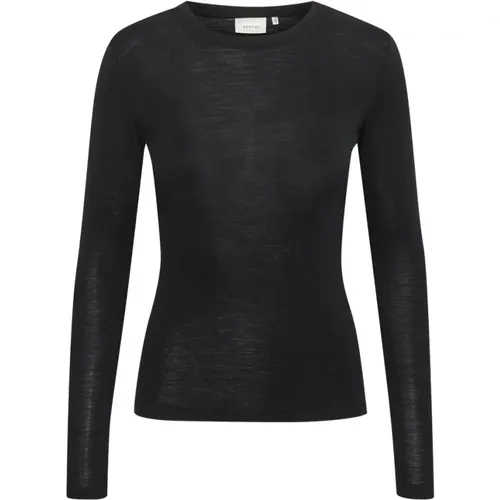 Ninia GZ LS Wool Roundneck Noos , female, Sizes: L, S, M, 2XS, XS, XL - Gestuz - Modalova