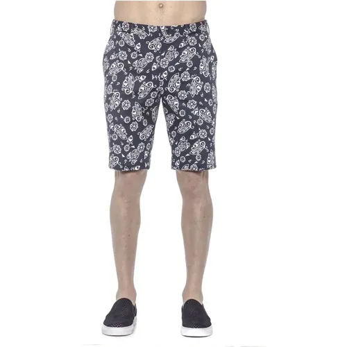 Herren Zipper Shorts Baumwolle Elasthan , Herren, Größe: L - PT Torino - Modalova