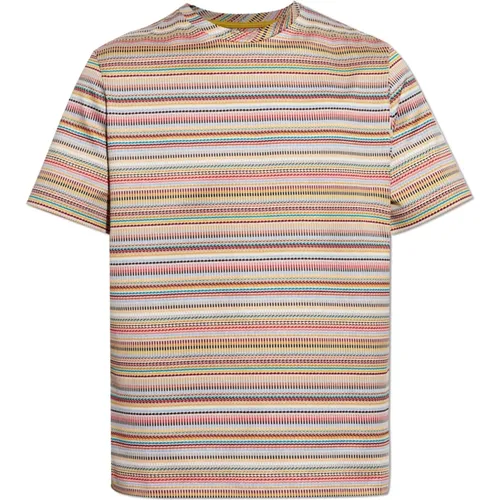 Baumwoll T-shirt , Herren, Größe: L - Paul Smith - Modalova