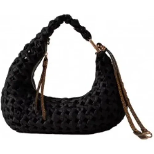 Natural/ Woven Nido Mini Bag , female, Sizes: ONE SIZE - Borbonese - Modalova