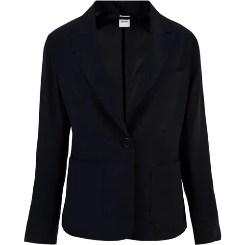 Navy Womens Jacket , female, Sizes: L, XS, M, S - Aspesi - Modalova