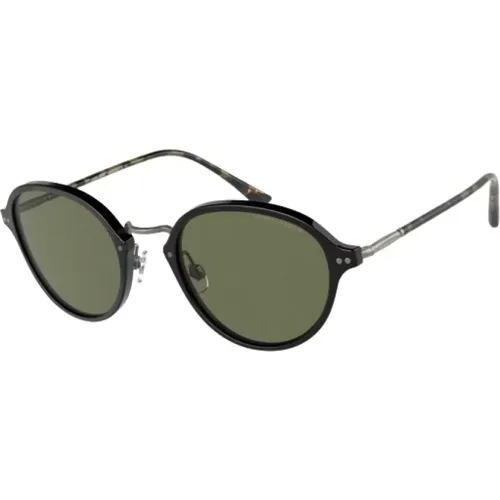 Schwarze Acetat Damen Sonnenbrille Ar8139-500131 - Giorgio Armani - Modalova