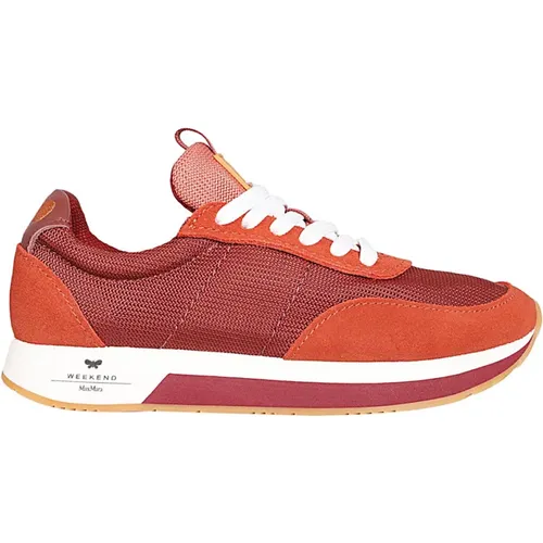 Rust Nylon Sneaker , female, Sizes: 8 UK, 5 UK, 6 UK, 3 UK - Max Mara Weekend - Modalova