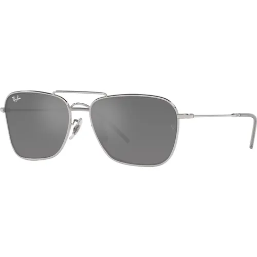 Verspiegelte Aviator Sonnenbrille Silber/Grau - Ray-Ban - Modalova