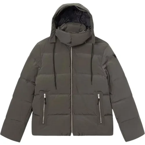 Ventus stripe down jacket , male, Sizes: L, M - Wood Wood - Modalova