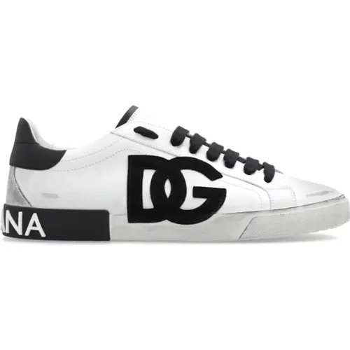 ‘Portofino’ sneakers , male, Sizes: 6 1/2 UK, 7 1/2 UK, 5 UK, 8 UK, 7 UK, 11 UK, 10 UK, 6 UK, 8 1/2 UK, 9 UK - Dolce & Gabbana - Modalova