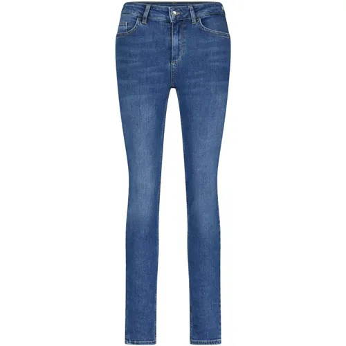High-Waist Jeans mit Schmuck-Logo , Damen, Größe: W28 - Liu Jo - Modalova