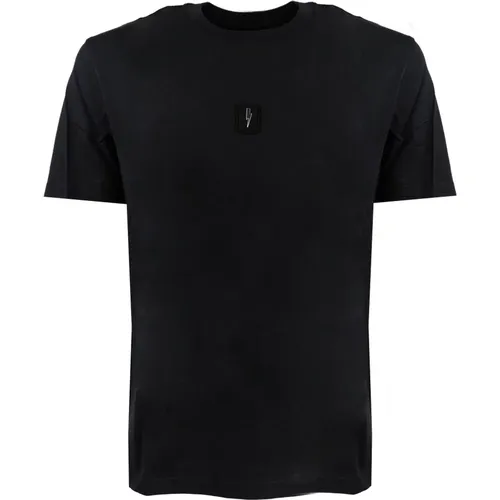 Cotton T-Shirt with Art Design , male, Sizes: XL - Neil Barrett - Modalova