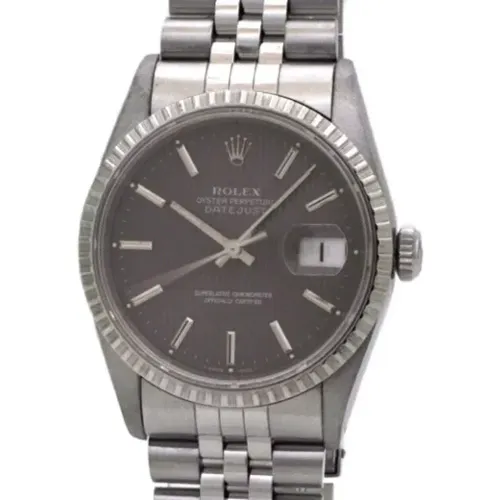 Pre-owned Silver Stainless Steel Rolex Watch , female, Sizes: ONE SIZE - Rolex Vintage - Modalova