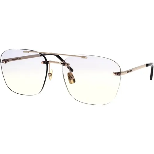 Rimless Caravan Sunglasses Sl309 , unisex, Sizes: 58 MM - Saint Laurent - Modalova