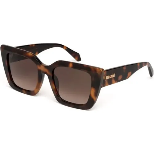 Stylish Sunglasses Havana Acetate , female, Sizes: 53 MM - Just Cavalli - Modalova