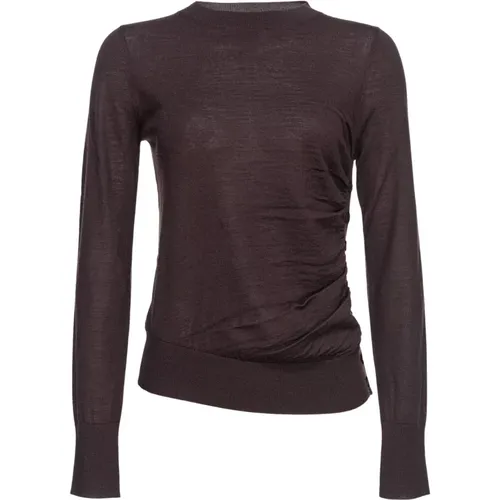 Braune Pullover Kollektion , Damen, Größe: S - pinko - Modalova