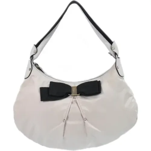 Pre-owned Cotton shoulder-bags , female, Sizes: ONE SIZE - Salvatore Ferragamo Pre-owned - Modalova