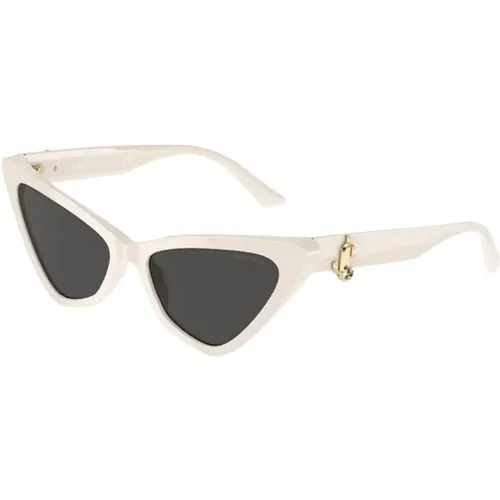 Stylish Sunglasses in Dark Grey , female, Sizes: 55 MM - Jimmy Choo - Modalova